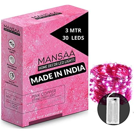 Buy MIRADH 2 Pack of 10 Feet 30 Led Fairy Lights Battery Operated ...