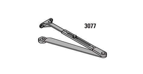 LCN 40103077 Non-Handed Regular Arm for 4010 Series Door Closers ...