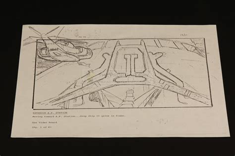 The Prop Gallery | Production used storyboard - Dropship & APS