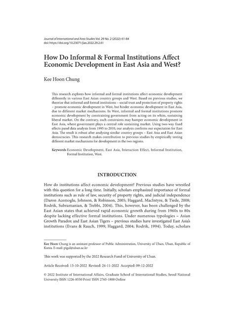 4.-Kee-Hoon-Chung - dev - How Do Informal & Formal Institutions Affect ...