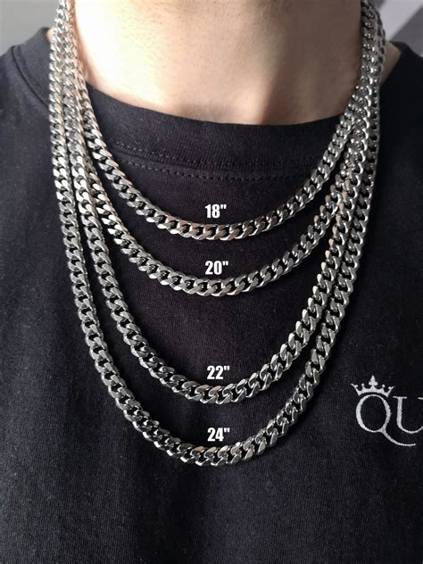 Mens Silver Chain Necklace, Silver Chain For Men, Men's Necklace ...