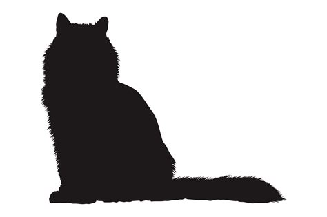 Cat Silhouette On Transparent Background 23630225 PNG