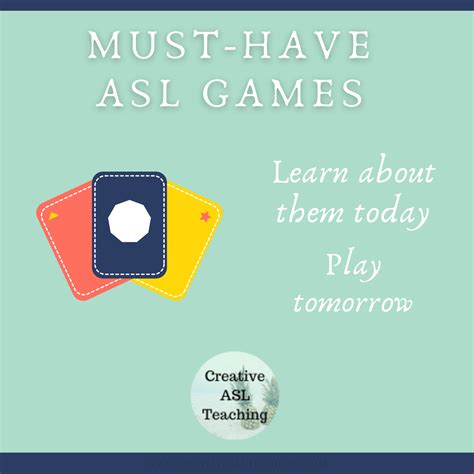 Must-Have Games in the ASL Classroom – Creative ASL Teaching