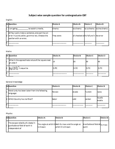 Image result for Examples Subject Question