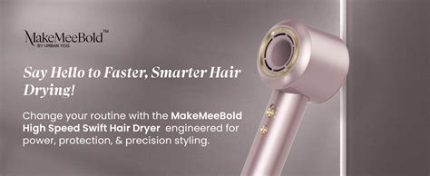 MakeMeeBold Swift High-Speed Hair Dryer | 110,000 RPM Motor | 3X Faster ...