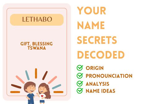 Lethabo - Christian Name Meaning and Pronunciation