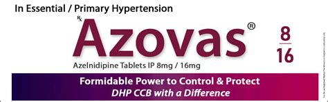 Azovas (Azelnidipine): Overview, Dosage and Warning