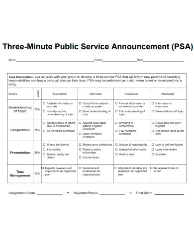 Image result for Public Service Announcement Examples