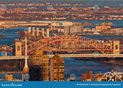 Hells Gate Bridge New York City Stock Photo - Image of america, city ...