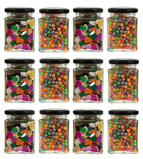 Buy Machak Square Glass Jar 250 ml With Airtight Lid For Kitchen ...
