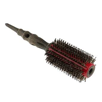 Rare Round Shaped Wooden Handle Anti Static Rollers Brush Hair Styling ...