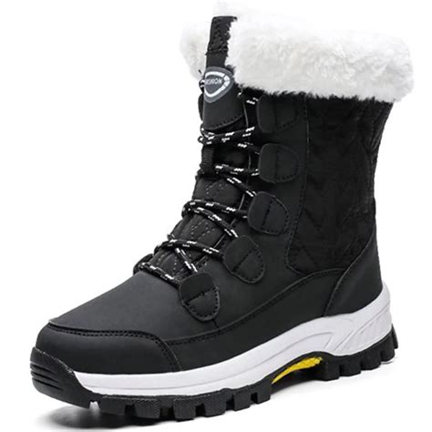 Lopsie Women Mid-Calf Winter Snow Boots, Suede Upper, Plush Lining ...