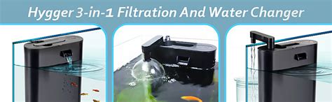 Hygger 3 In 1 Aquarium Filter 60gph Fish Tank Power | Desertcart INDIA