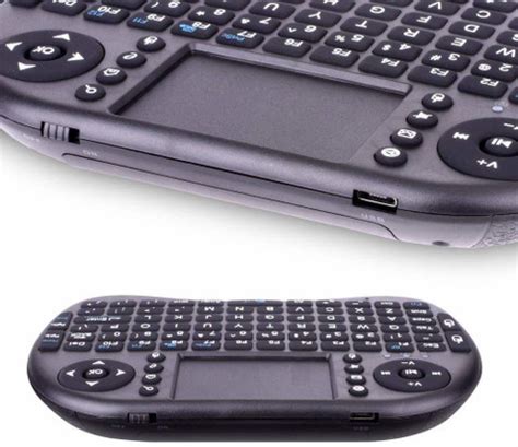 SEAHAVEN Wireless Mini Keyboard with Touchpad Black - Battery Included ...