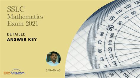 SSLC Exam 2021 - Mathematics Detailed Answer Key MM & EM