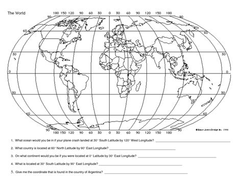 Latitude And Longitude Practice Worksheets — db-excel.com