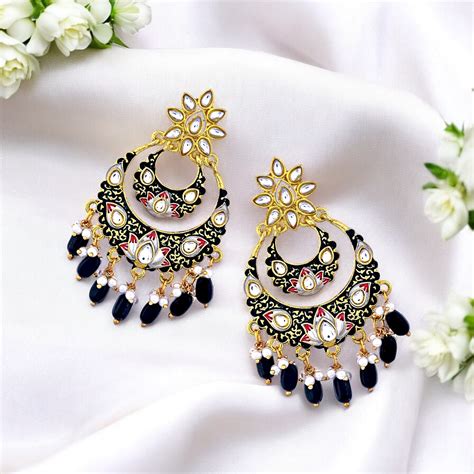 BLACK PRATYUSHA CHANDBALI – For Ya