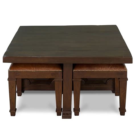 Glass Coffee Table With Nesting Stools at Beth Heard blog