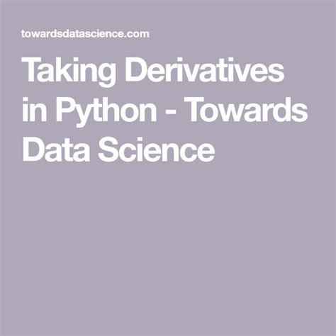 Image result for Derivee Fonction Avec Python