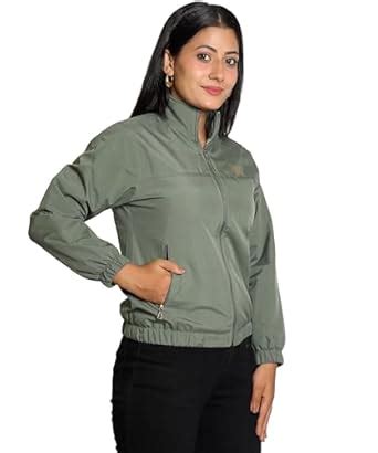 Buy NUBIE Women's Regular Fit Windcheater Jacket, Polyester ...
