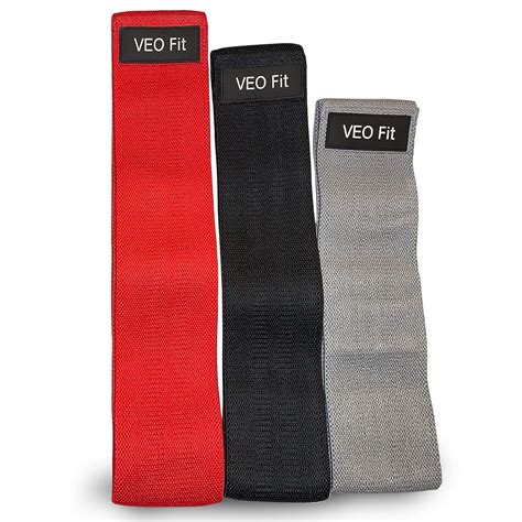 VEO Fit Resistance Bands for Leg, Thigh, and Butt Exercise – Pack of 3 ...