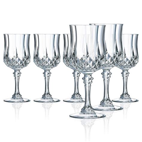 shreenath craft 220 ml (Pack of 6) Crystal Port Sherry Glasses for red ...