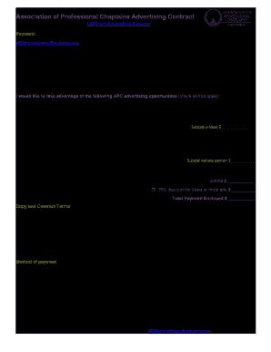 Fillable Online APC Ad Rate Sheet Fax Email Print - pdfFiller
