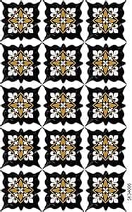 Jaamso Royals Black Mosaic Tiles Sticker Floor Sticker, Kitchen ...