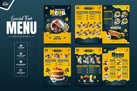 Restaurant Menu Design 的图像结果