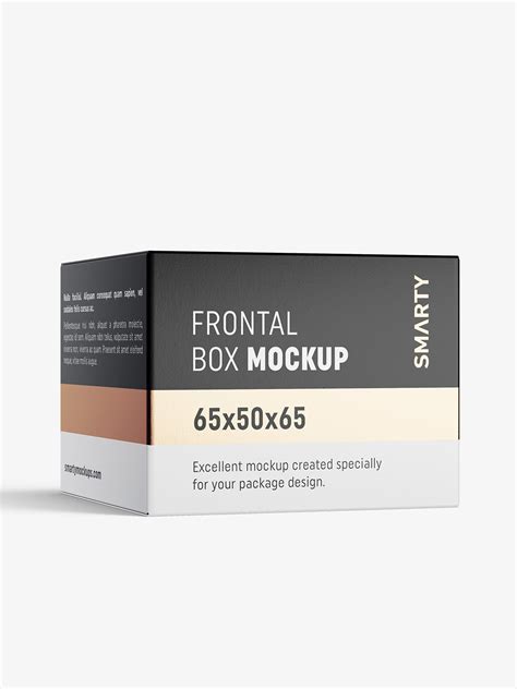 Box mockup / 65x50x65 mm / white - metallic - kraft - Mockups Design