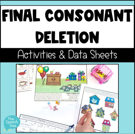 Final Consonant Deletion Play-Based Phonology Activities for High Tria ...