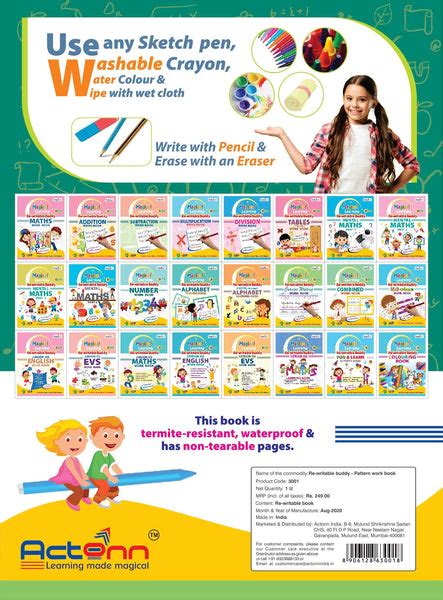 PATTERN WORK BOOK – Edu Toys