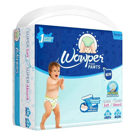 Buy Wowper Baby Diapers | XXL-22 counts | Wetness Indicator |Anti Rash ...