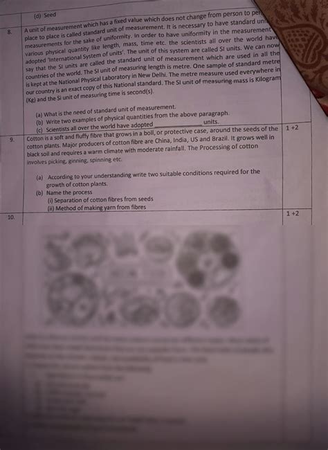 Image result for 6th Class Science Exercise