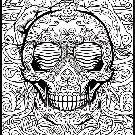 Pirate Adult Coloring Page · Creative Fabrica