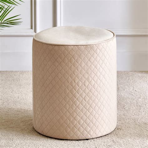 Buy Murphy Plus Fabric Ottoman - Beige from Home Centre at just INR 1999.0