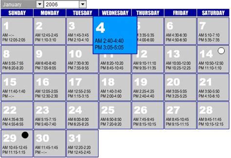 FLWOutdoors.com announces updated solunar tables feature - Major League ...