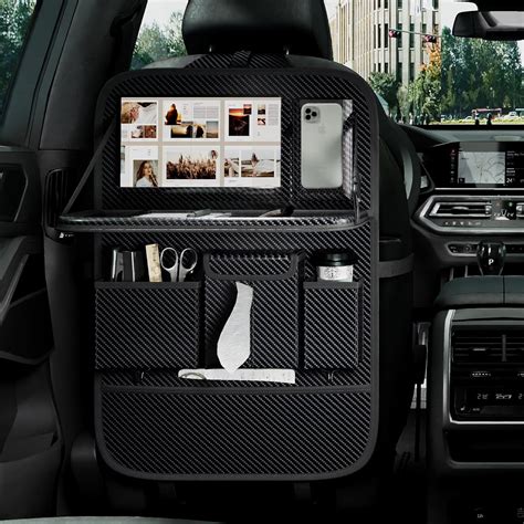 Amazon.com: GMQ Back Seat Car Organizer 1 Pack,Backseat Organizer with Tray,Multifunctional Car ...