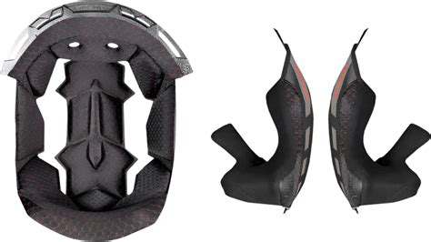 LS2 SPARE CHEEK PADS AND LINER SET FOR LS2 FF805 THUNDER HELMETS ...