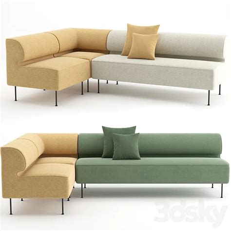 Eave Dining Sofa by MENU 3DS Max Model – 3DSky Model Free