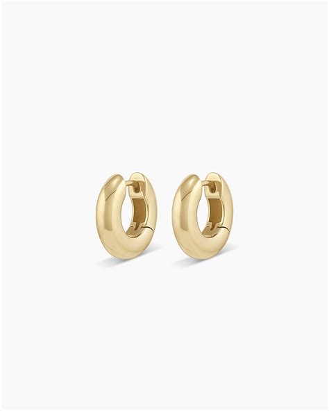 14k Gold Hoop Earrings | 14k Gold Huggie Earrings | gorjana