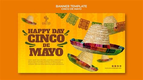 Cinco de mayo horizontal banner template | Free PSD
