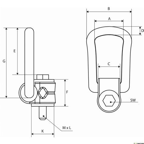 Rema 2611212 C806X-M12x23-1.0T stop bolt (G10) M12 1000 kg