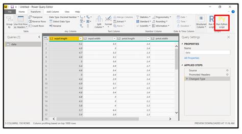 Image result for Power BI with Python Script Table Example