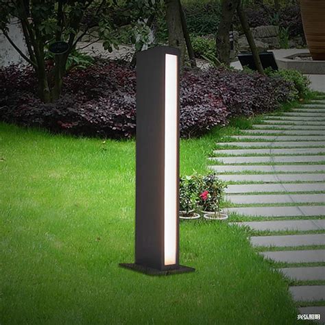 Outdoor LED Square Acrylic Patio Stigma Lamps IP65, Outdoor Park Grass ...