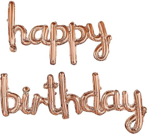 Flipkart.com | RTB Enterprises Solid Rose Gold Happy Birthday Cursive ...