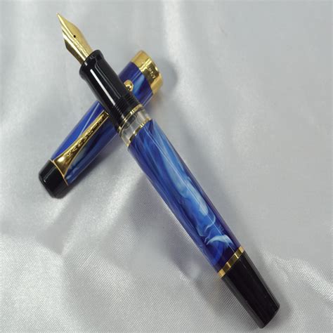 Kanwrite Heritage GT Blue Black Body and Cap Type Gold Clip with Black ...