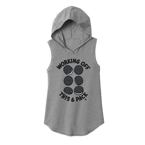 Fitness Tee Co. | 6 Pack Oreo Fabritech Sleeveless Hoodie | Women's ...