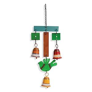 ExclusiveLane 'Chirping Birds & Bells' Garden Decorative Outdoor Metal ...