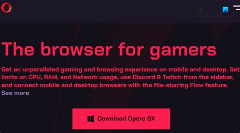 Image result for Opera GX for Windows